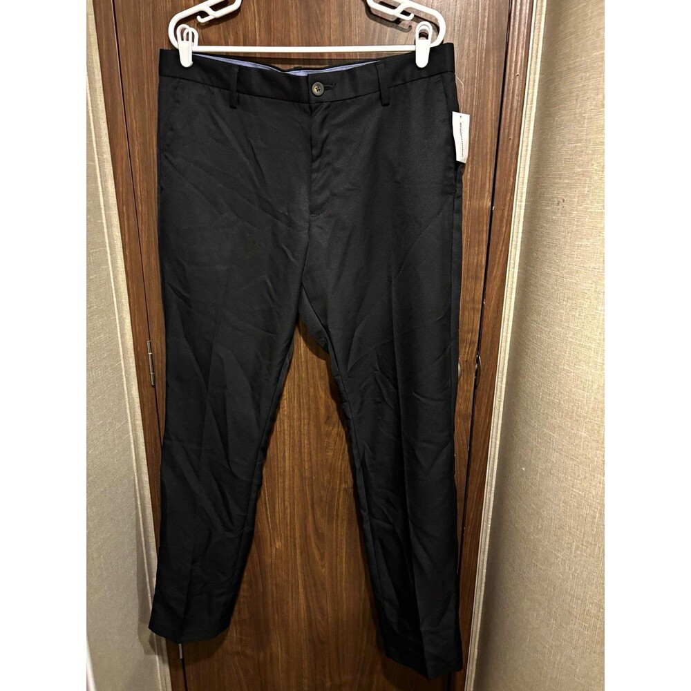 Amazon Essentials Men’s Slim Fit Dress Pants Polyester Black 36W NWT
